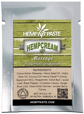 Trial Hemp Cream Massage Packet